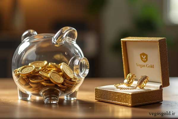 قلک طلا در پرند | صندوق طلا با وگاس گلد