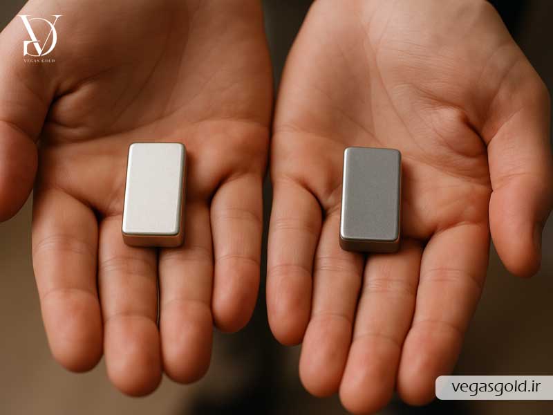 تفاوت طلای سفید و نقره