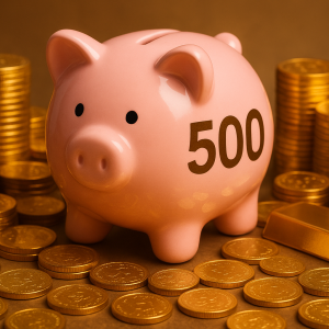 قلک طلای 500 سوت