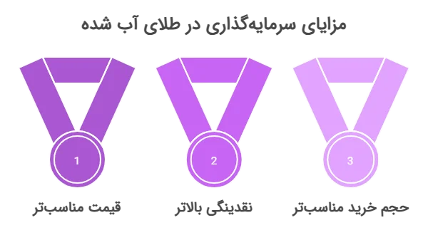 مزایای طلای آب شده برای سرمایهگذاری