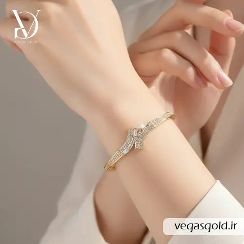 دستبند طلا النگویی زنانه